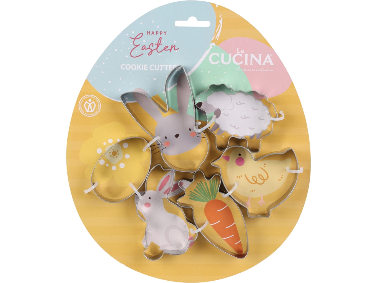 Formine per biscotti, forme pasquali, confezione da 6 pezzi assortiti
