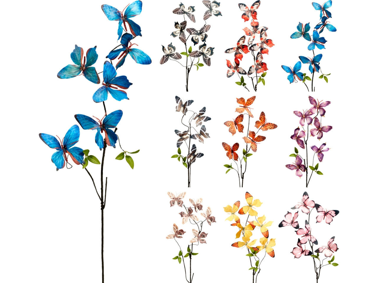 Ramo fiori 75cm, 9colori assortiti