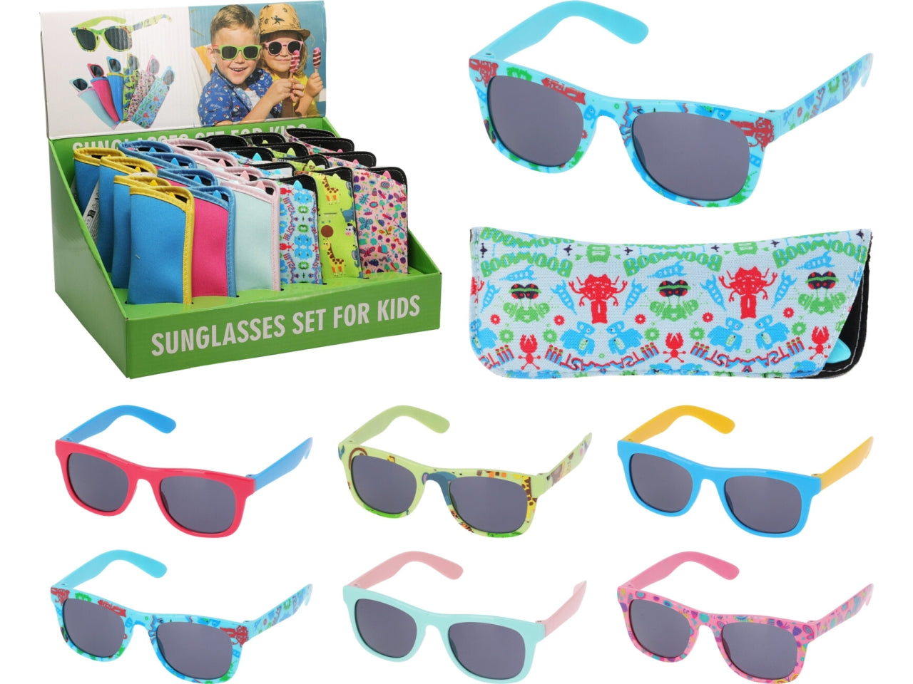 Occhiali da sole per bambini, 6 assortimenti