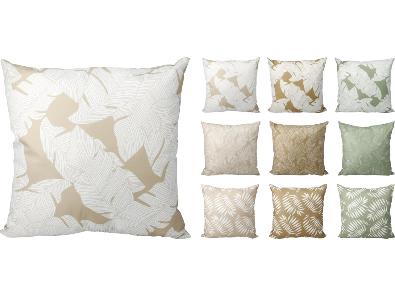 Cuscino a fantasia 45x45cm, 9 fantasie assortite