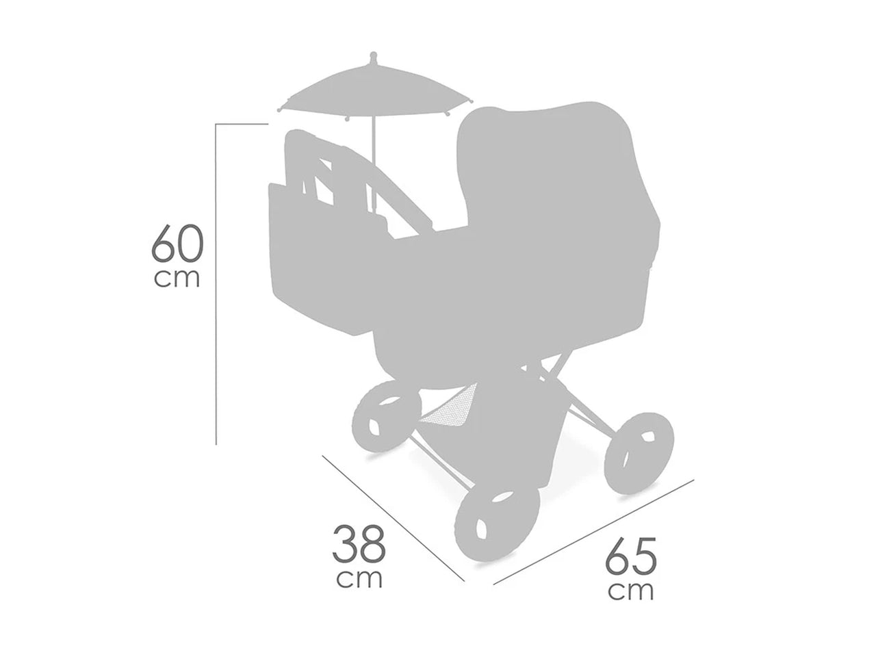 Verona carrozzina con borsa