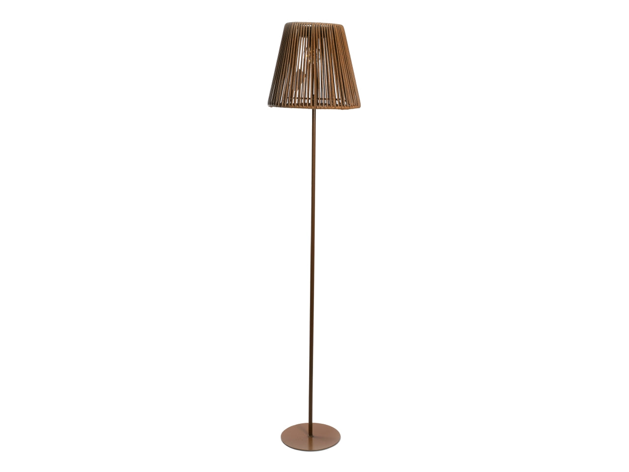 Lampada da terra solare in metallo e plastica d.27xh.122cm