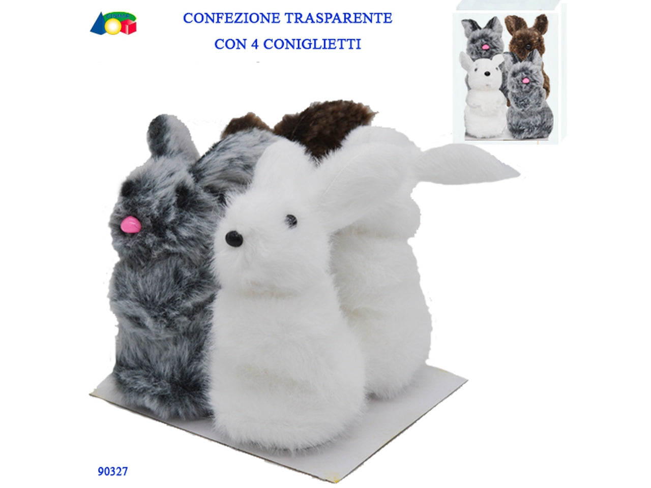 Coniglietti conf.4pz ass.