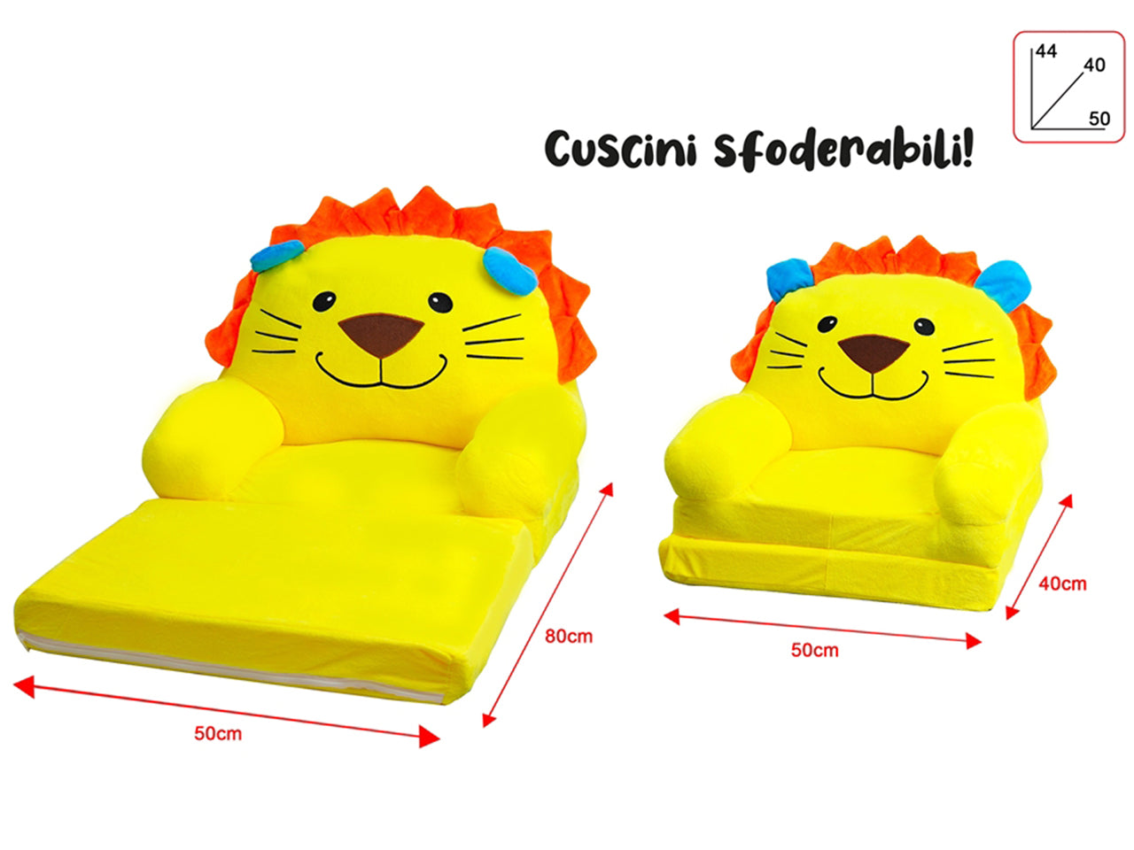 Divanetto chais longue leone