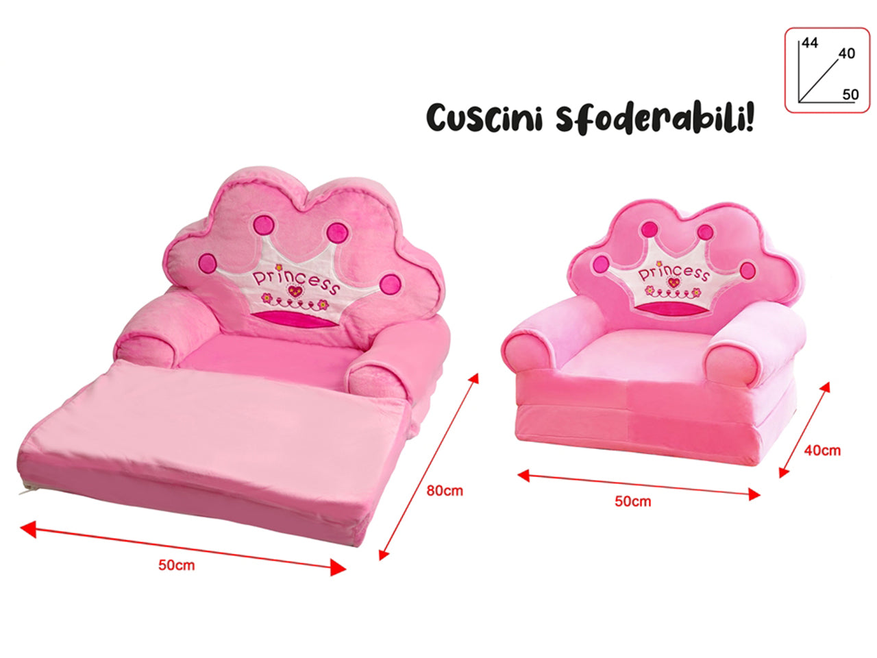 Divanetto chaise longue principessa