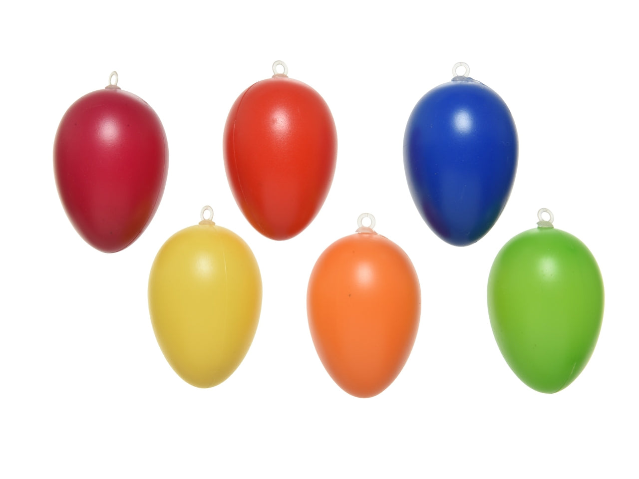 Appendino uova 6 pezzi 6 assortiti d.4xh.6cm