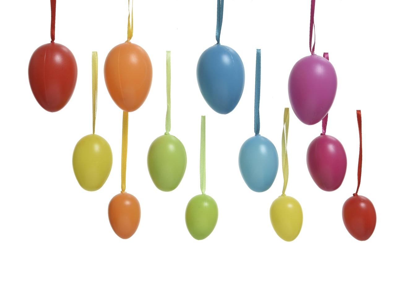 Appendino uova 12 pezzi 12 assortiti d.4xh.6cm