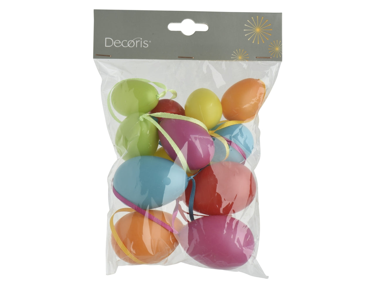 Appendino uova 12 pezzi 12 assortiti d.4xh.6cm