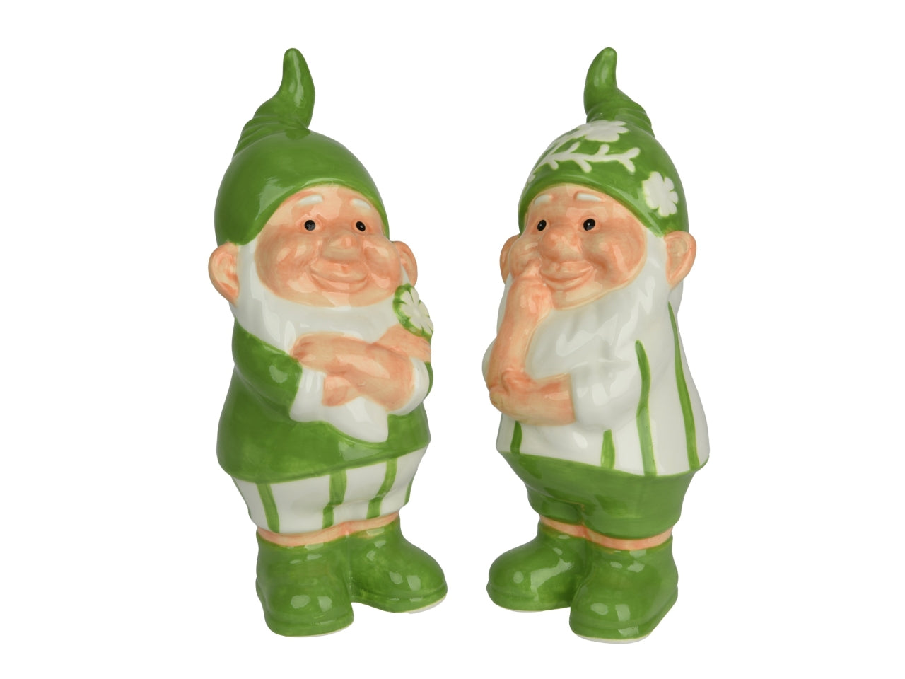 Gnomo in dolomite 2 assortiti verde 10x10.3xh.25cm