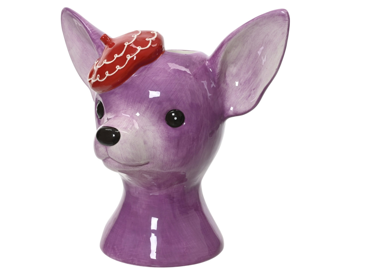 Vaso in dolomite chiwawa lilla 22.9x14.5xh.17.8cm