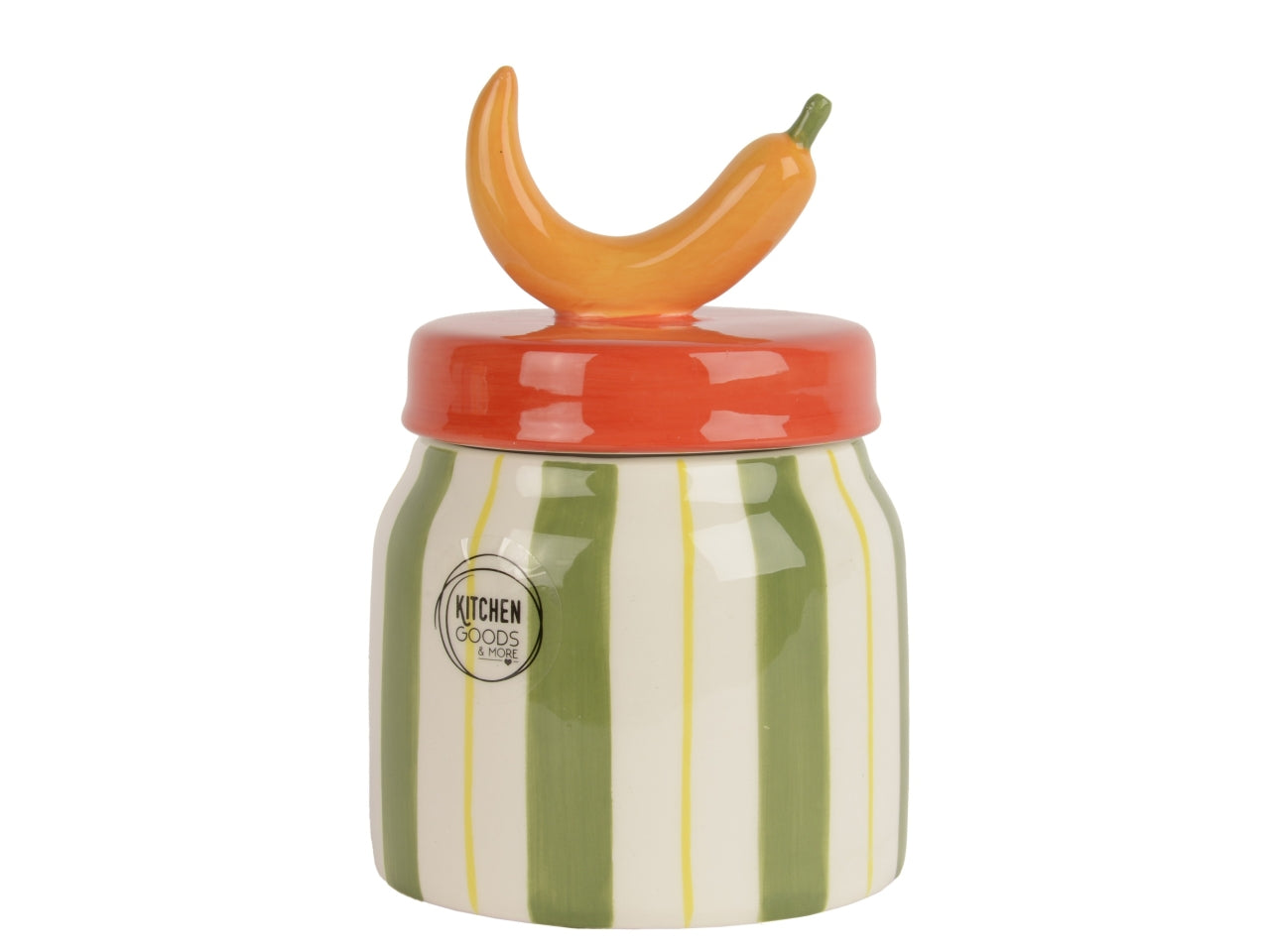 Barattolo peperoncino dolomite d.10xh.15.5cm