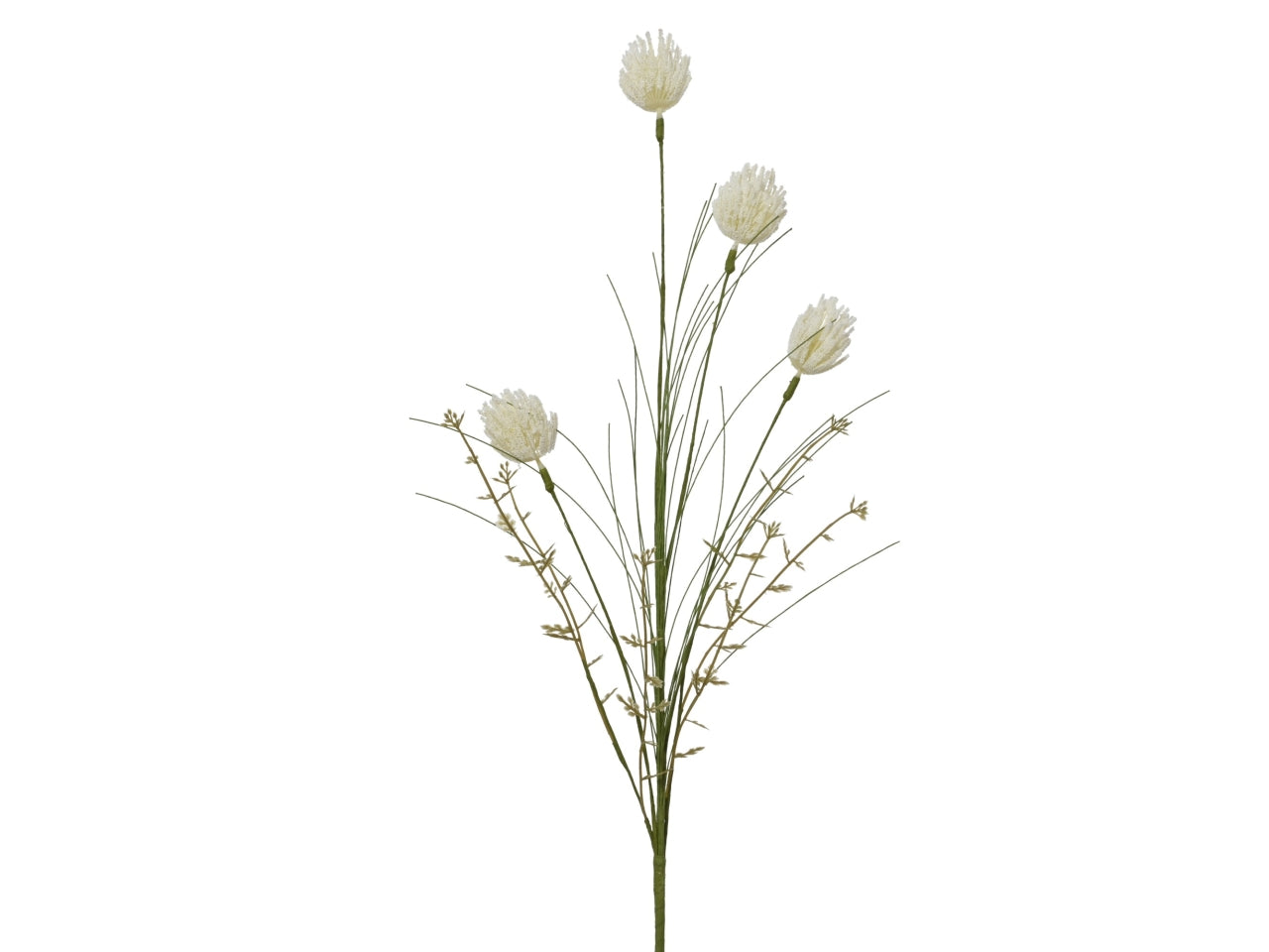 Mazzolino boccioli bianco 70x10xh.3cm