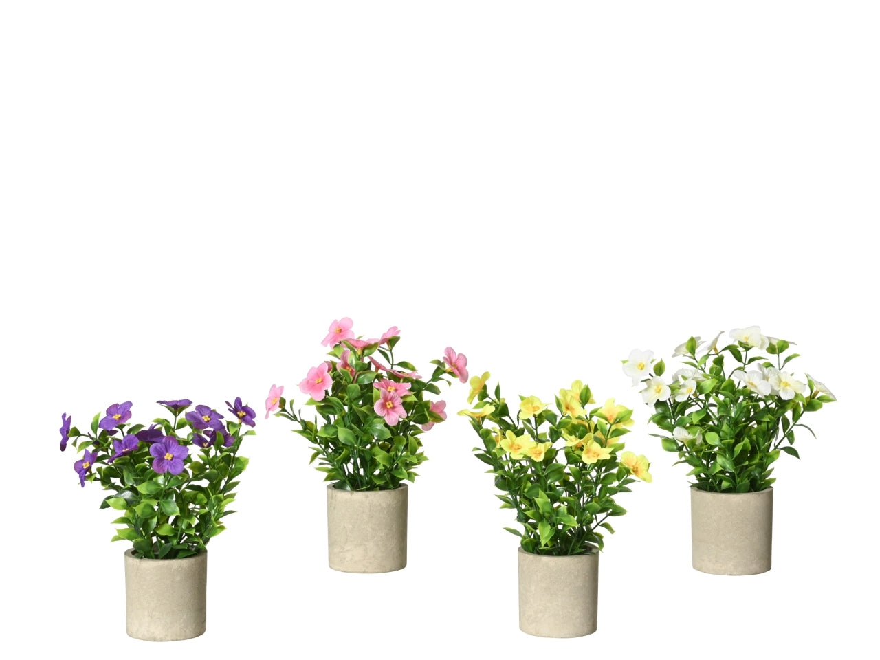 Vaso oleandro 4 assortiti d.8xh.22cm