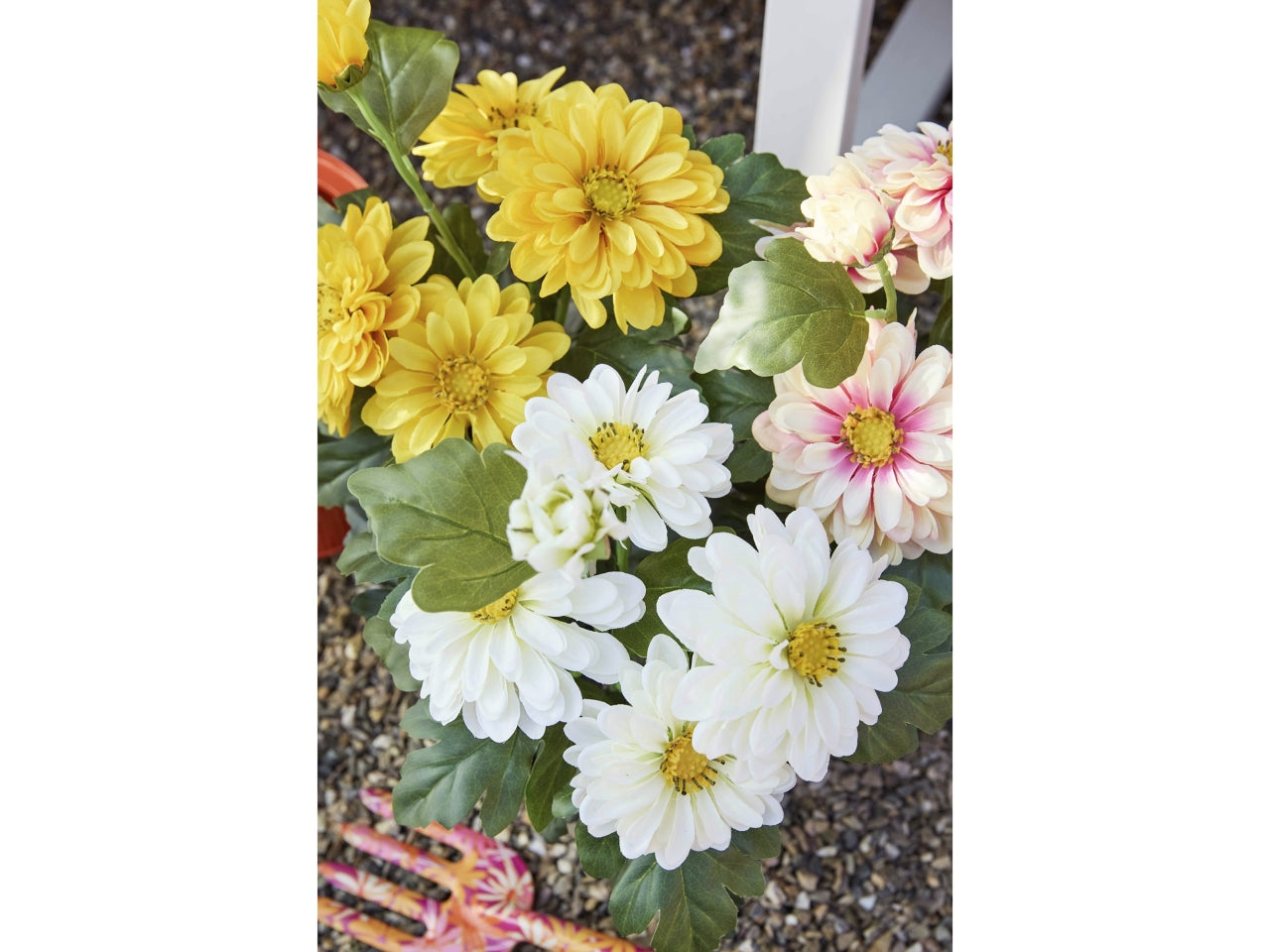 Vaso zinnia 3 assortiti d.25xh.40cm