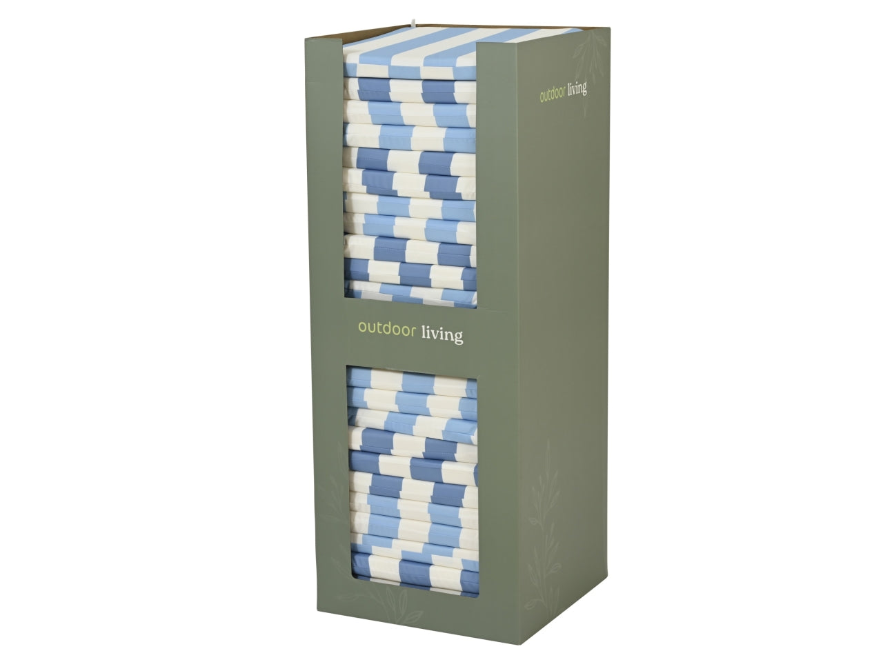 Coprisedia quadrato rigato 2 assortiti 40x40xh.4cm