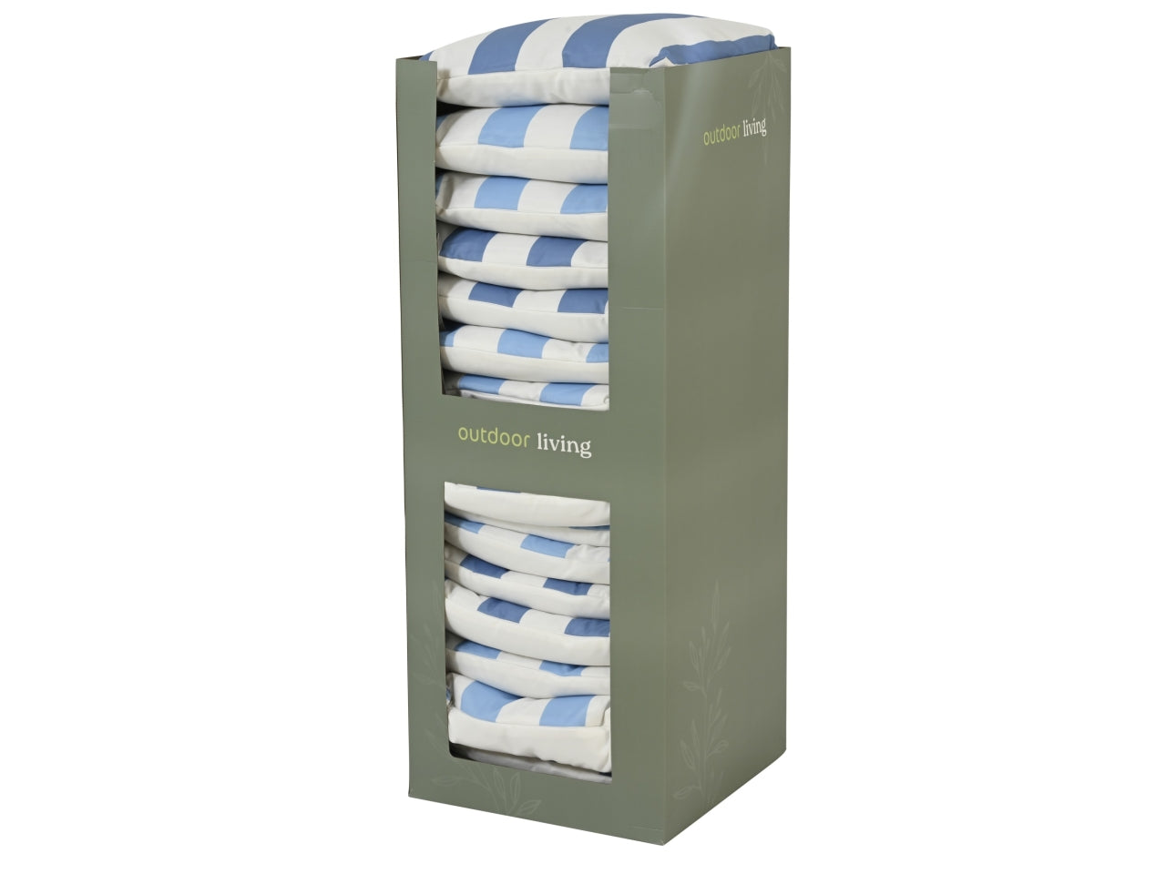 Cuscino quadrato rigato 2 assortiti 45x45xh.4cm