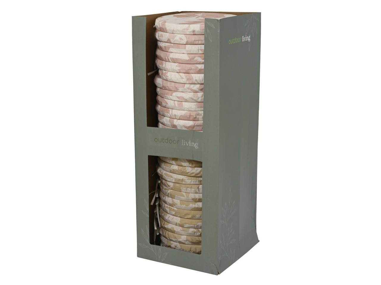 Coprisedia tondo foglie 2 assortiti d.38xh.4cm