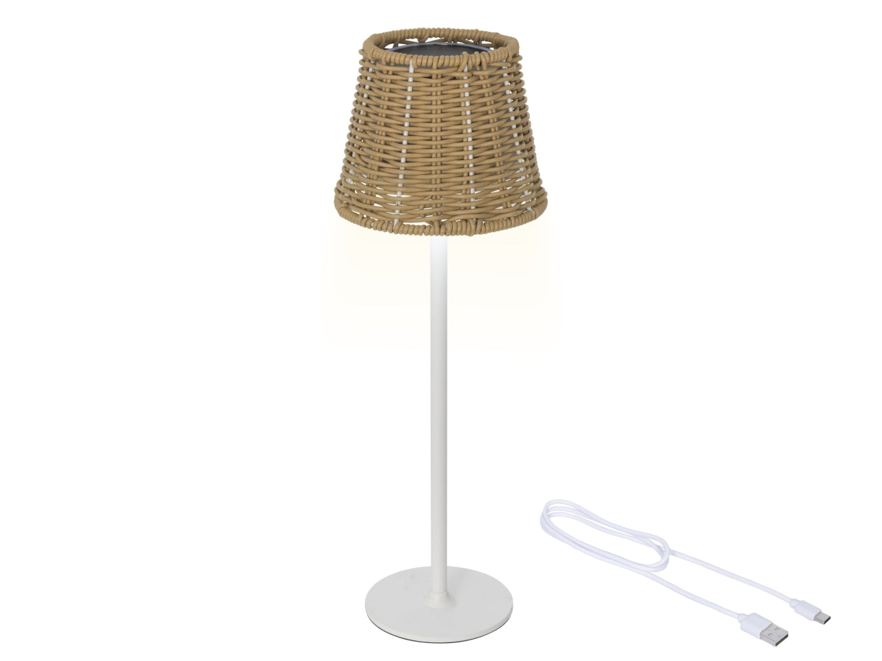 Lampada da tavolo solarebeige d.11xh.38.5cm