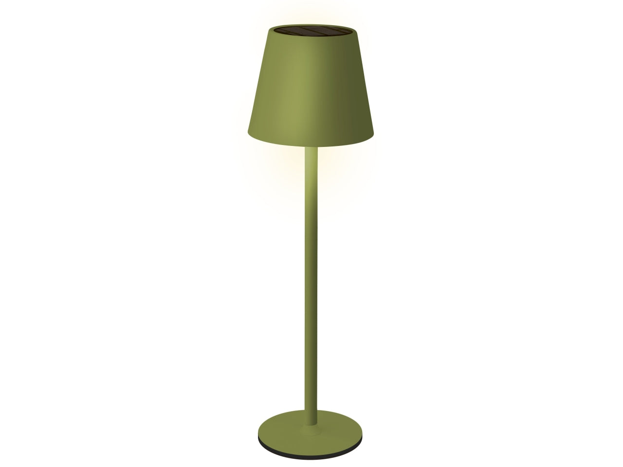 Lampada da tavolo sol metal verde d.11xh.37cm
