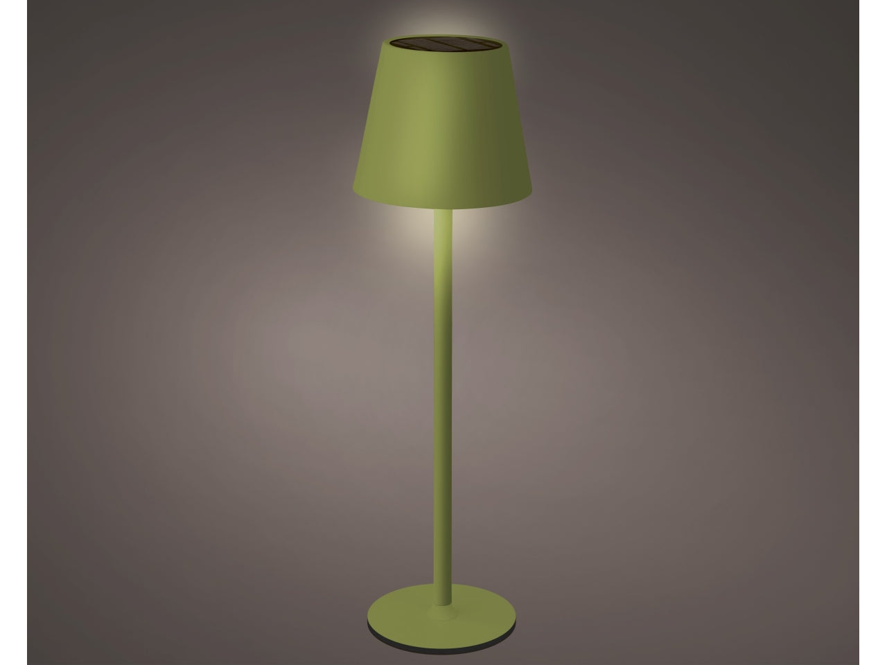 Lampada da tavolo sol metal verde d.11xh.37cm