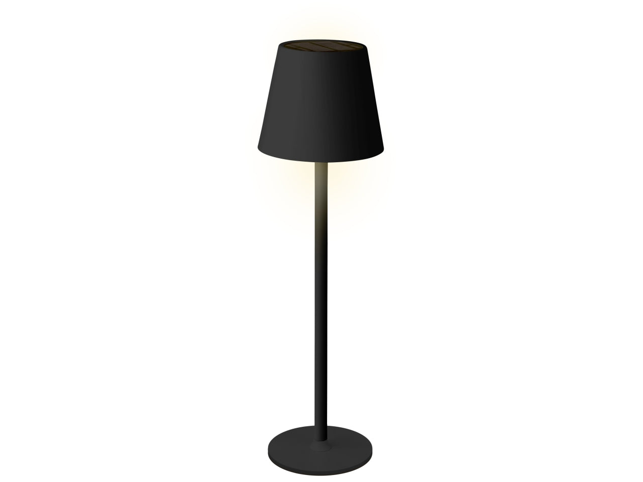 Lampada da tavolo sol metal nera d.11xh.37cm