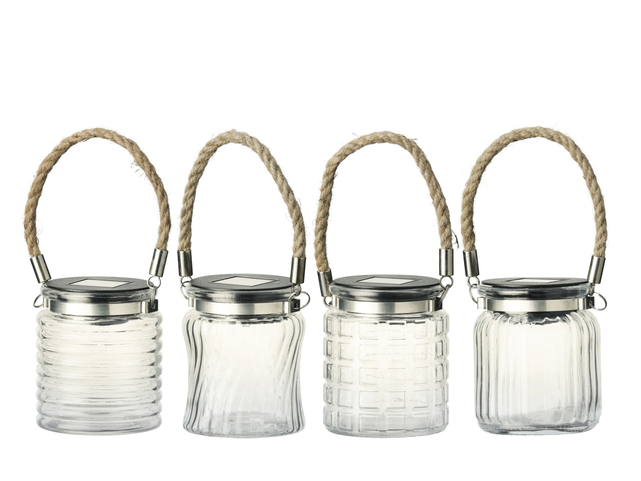 Barattolo ricar. solare 4assortiti d.7.5xh.9cm