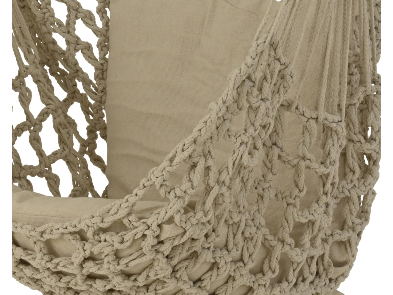 Sedia sospesa bianca 50x90xh.125cm