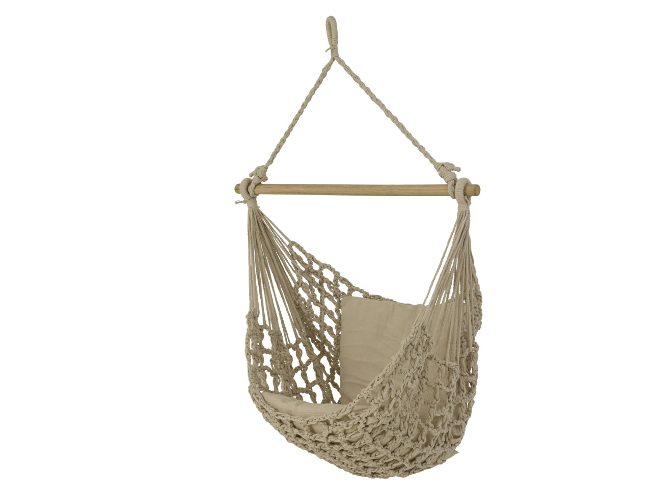 Sedia sospesa bianca 50x90xh.125cm