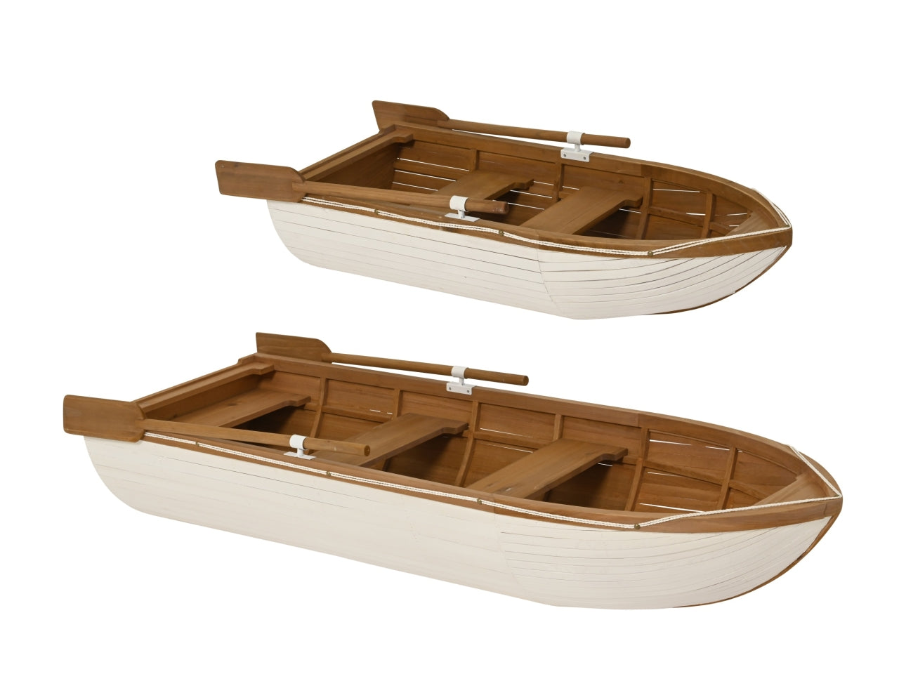 Barca in legno 2 pezzi140x50xh.25cm