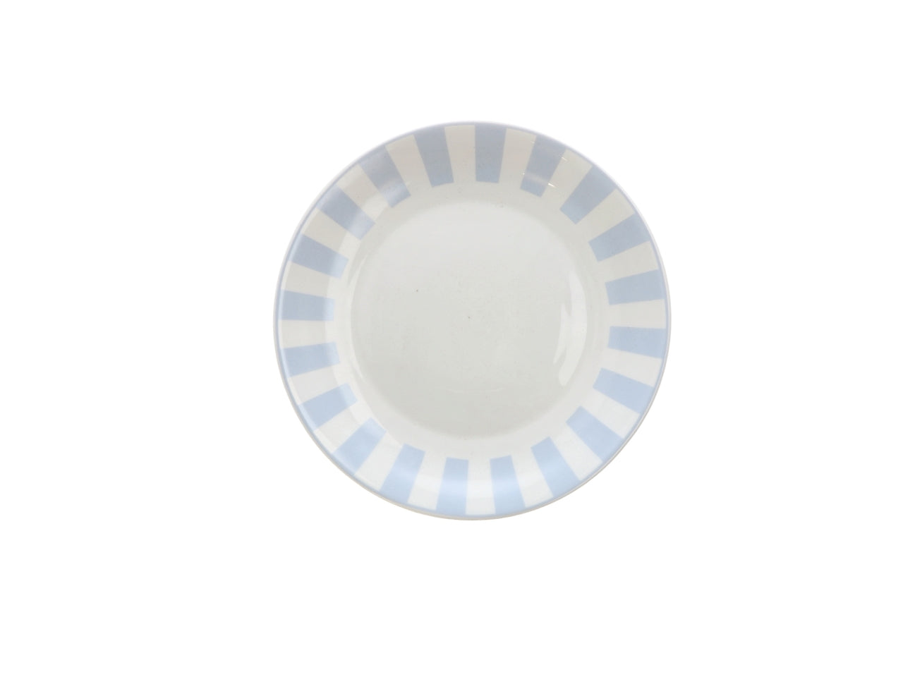 Opale servizio piatti da 18 pezzi bianco con bordo rigato, 2 assortimenti
