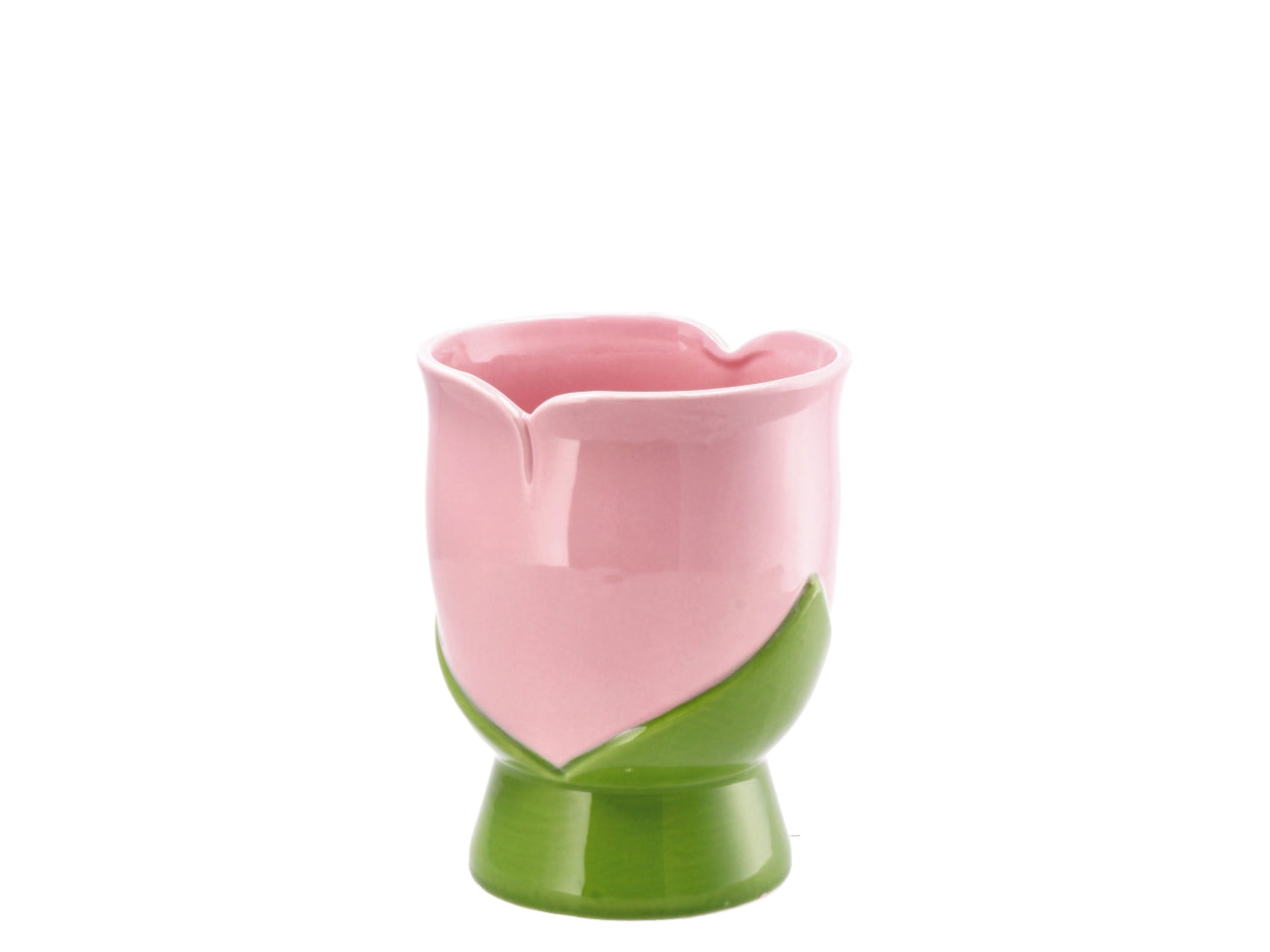 Dolom lale vaso tulipano 14x14xh17cm in 4 colori assortiti