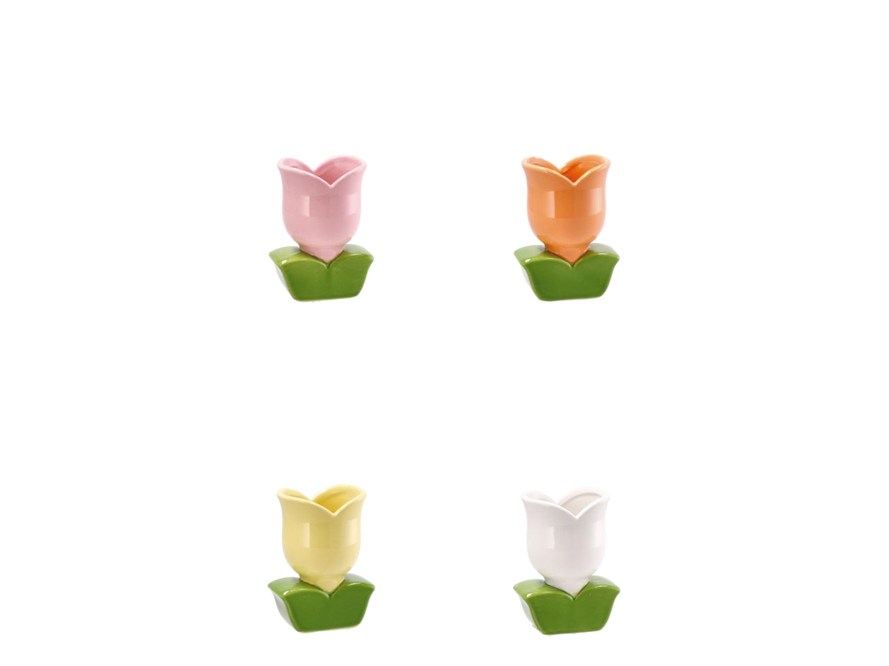 Dolom lale vaso tulipano 10x9xh13cm in 4 colori assortiti