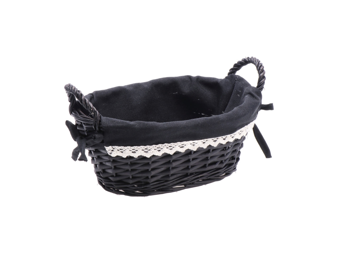 Shiwa cestino ovale 26x18xh14cm con interno in tessuto, 4 varianti di colore