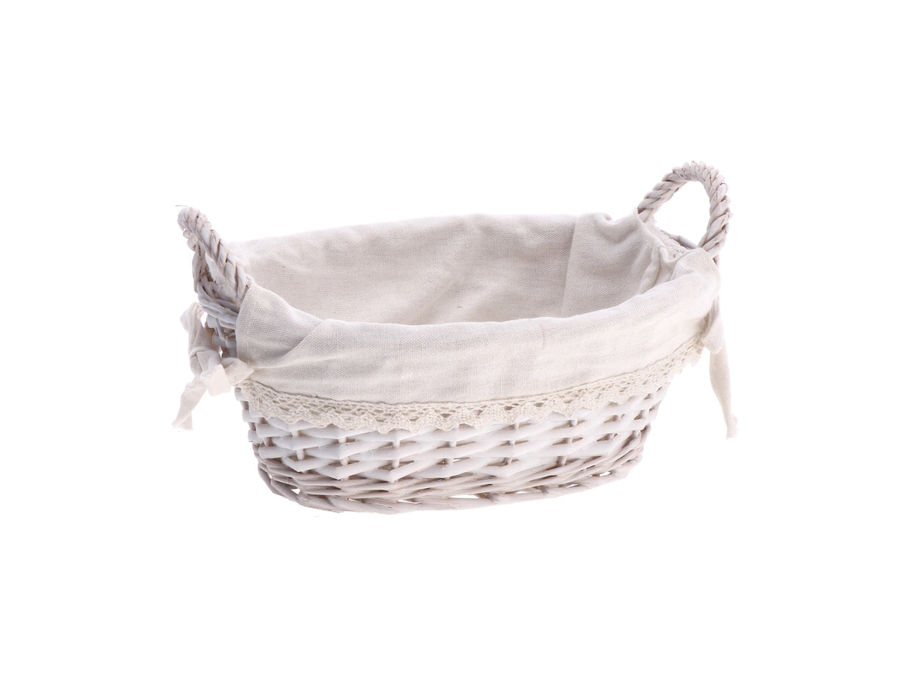 Shiwa cestino ovale 26x18xh14cm con interno in tessuto, 4 varianti di colore