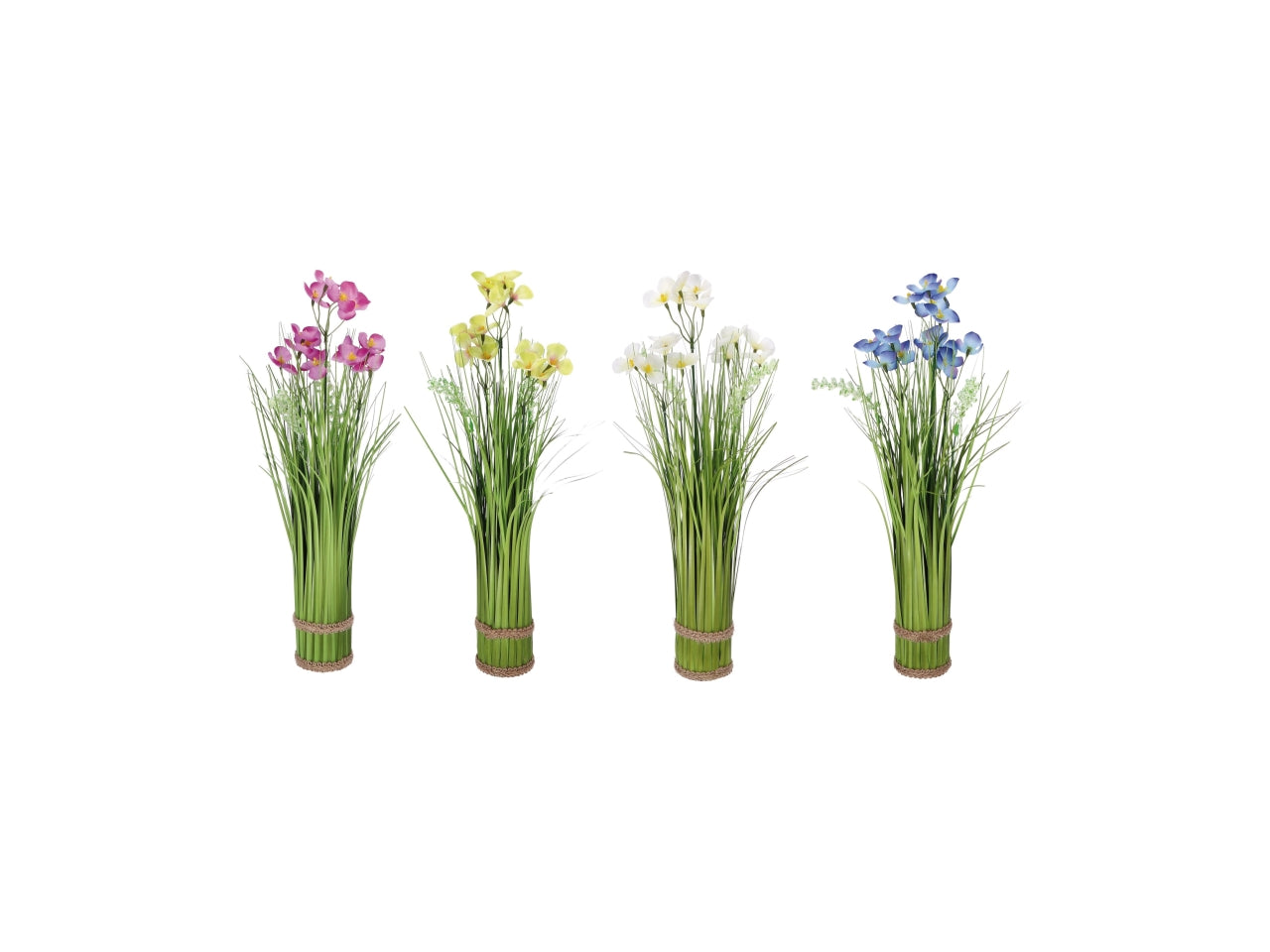 Bouquet floreale viole d.6xh.45cm in 4 varianti di colori