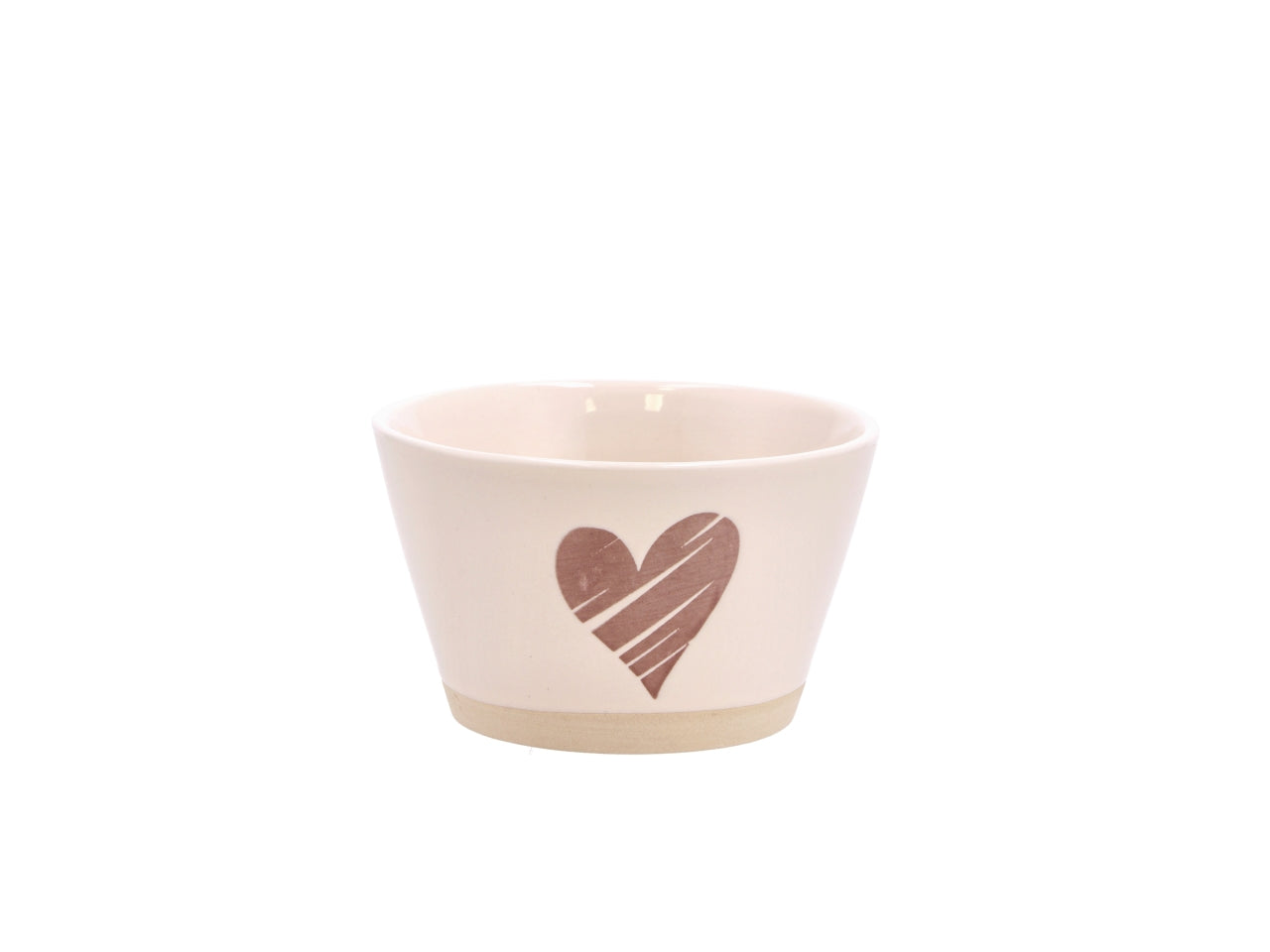 Nara ciotola in ceramica con cuore d14xh8cm, 4 assortimenti