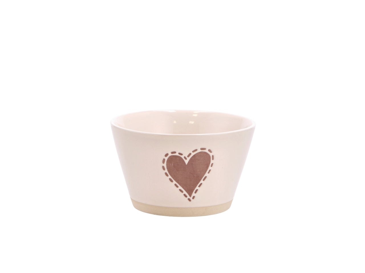 Nara ciotola in ceramica con cuore d14xh8cm, 4 assortimenti