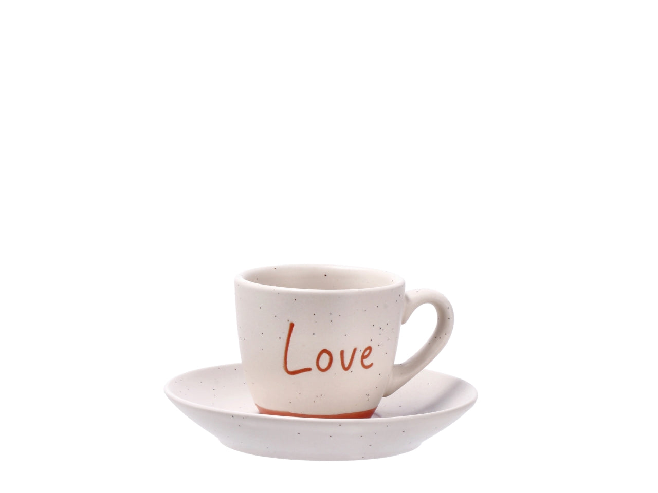 Juna tazzine da caffe' con piattino in confezione da 4 pezzi colori assortiti