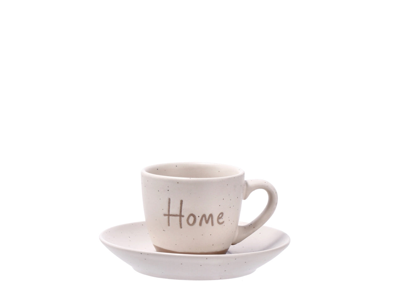 Juna tazzine da caffe' con piattino in confezione da 4 pezzi colori assortiti