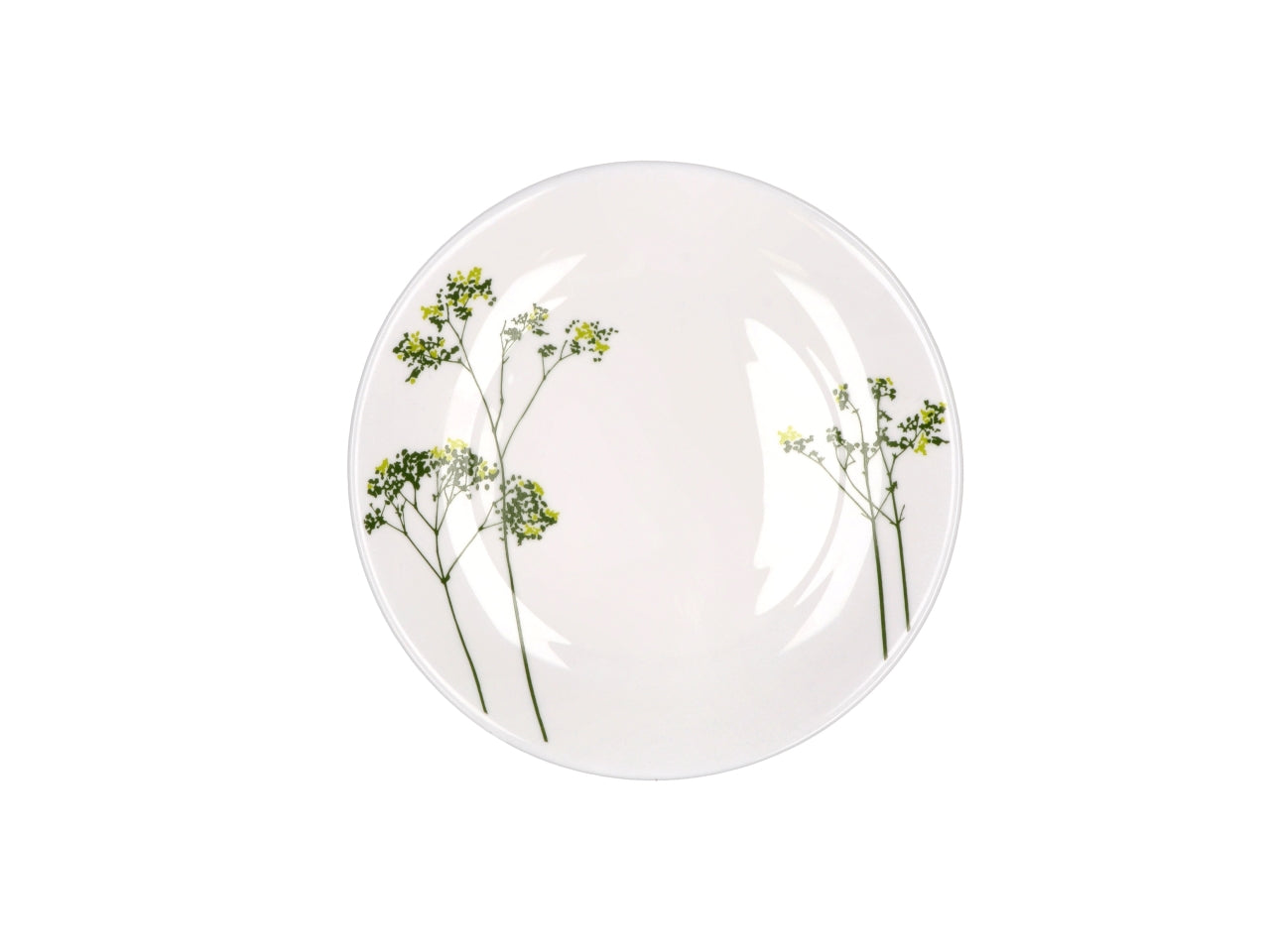 Opale servizio di piatti da 18 pezzi bianco con foglie in 2 assortimenti