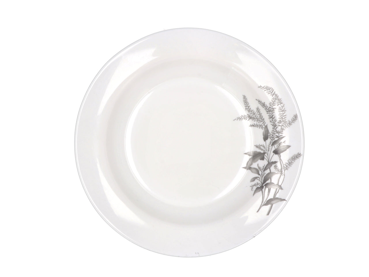 Opale servizio di piatti da 18 pezzi bianco con foglie in 2 assortimenti