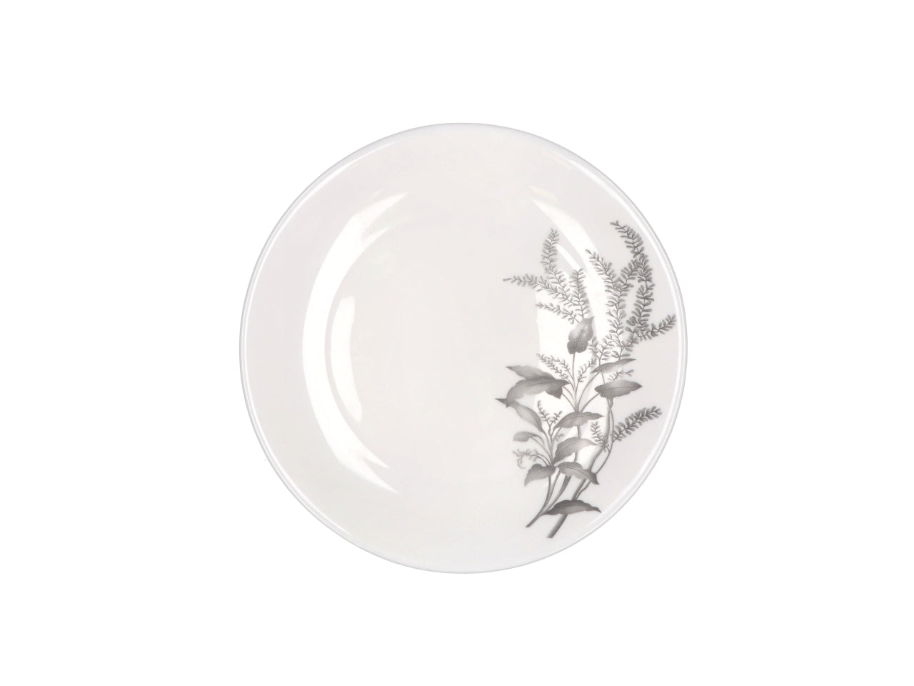 Opale servizio di piatti da 18 pezzi bianco con foglie in 2 assortimenti