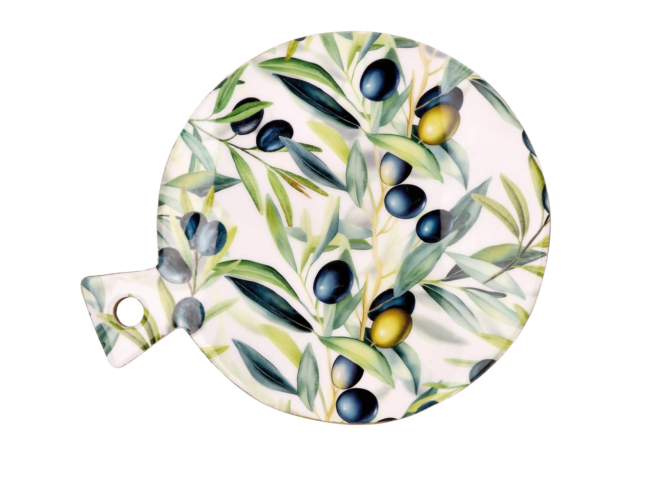 Yari vassoio 39x29xh3cm in legno con manico, 2decori assortiti