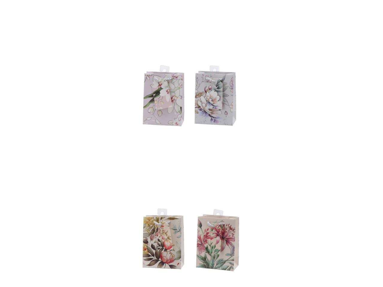 Shopper fiorata 12x7xh15cm, 4 assortimenti