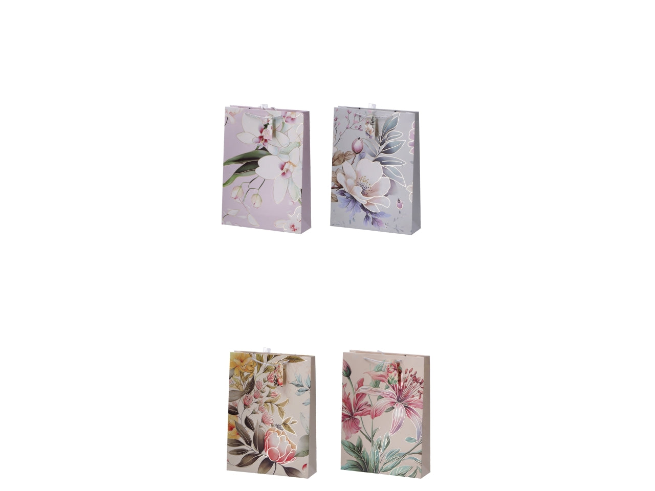 Shopper fiorata 33x10xh46cm, 4 assortimenti