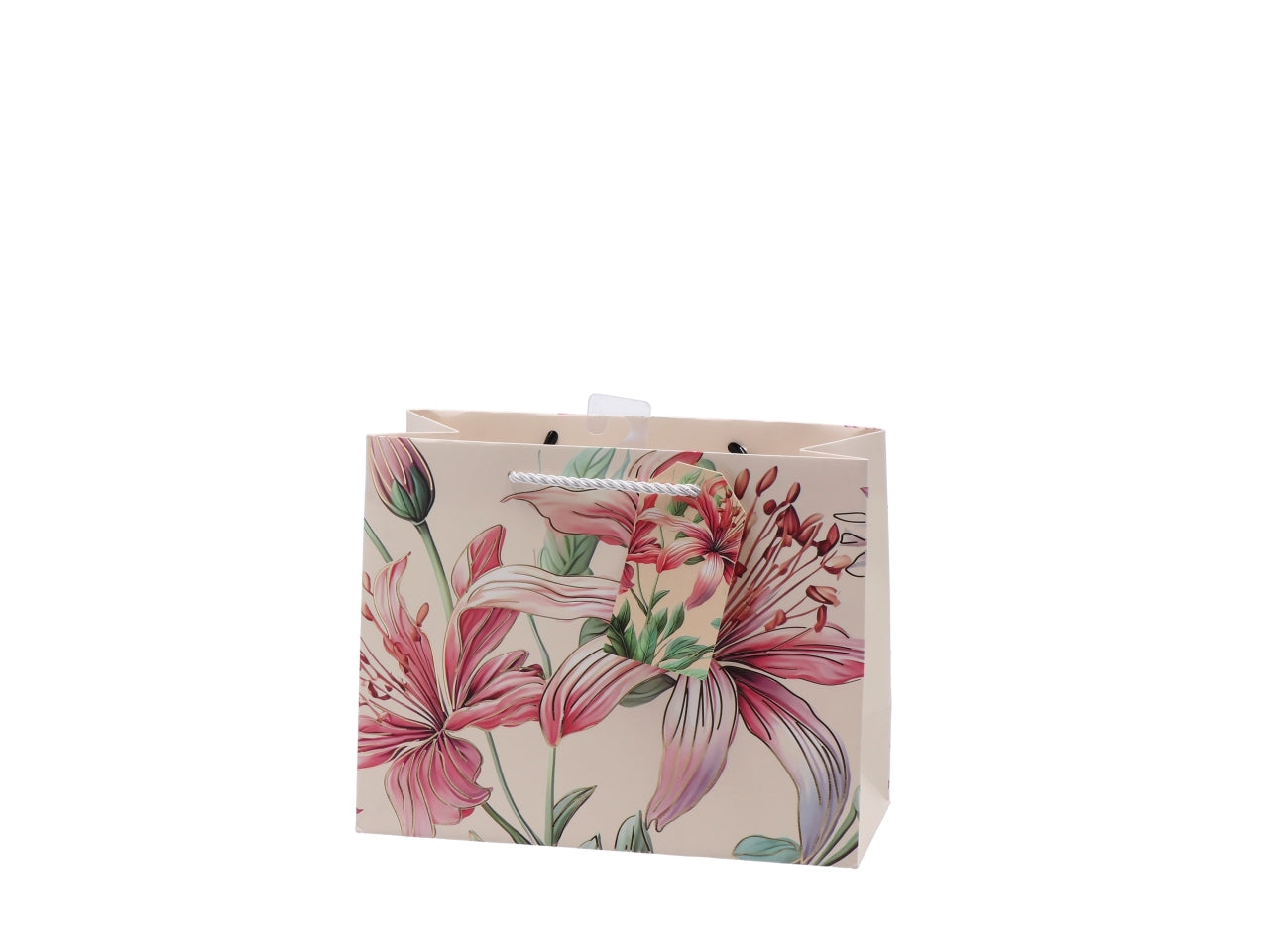 Shopper fiorata 23x10xh18cm, 4 assortimenti