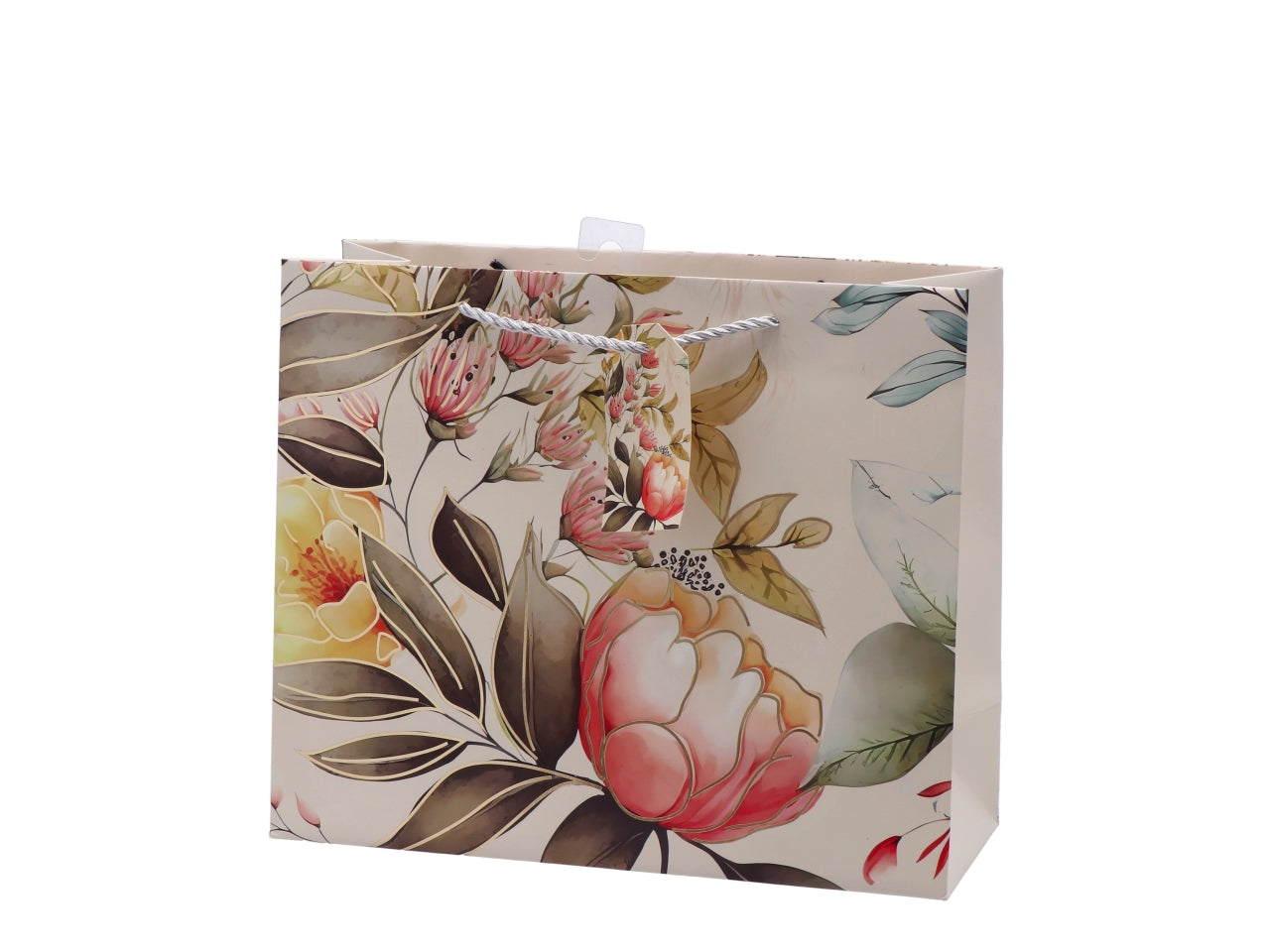 Shopper fiorata 31x12xh26cm, 4 assortimenti