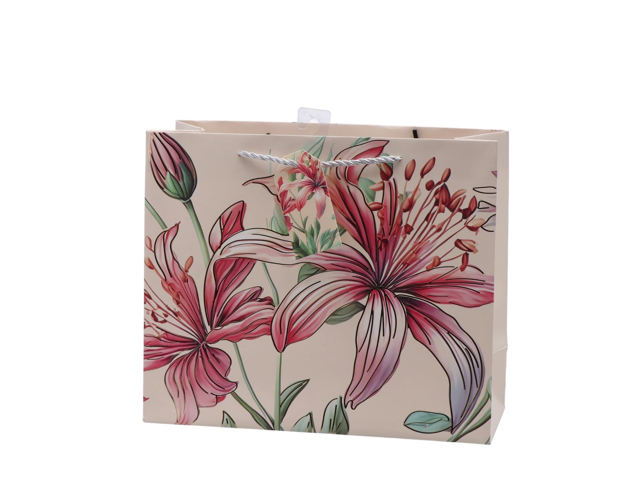 Shopper fiorata 31x12xh26cm, 4 assortimenti