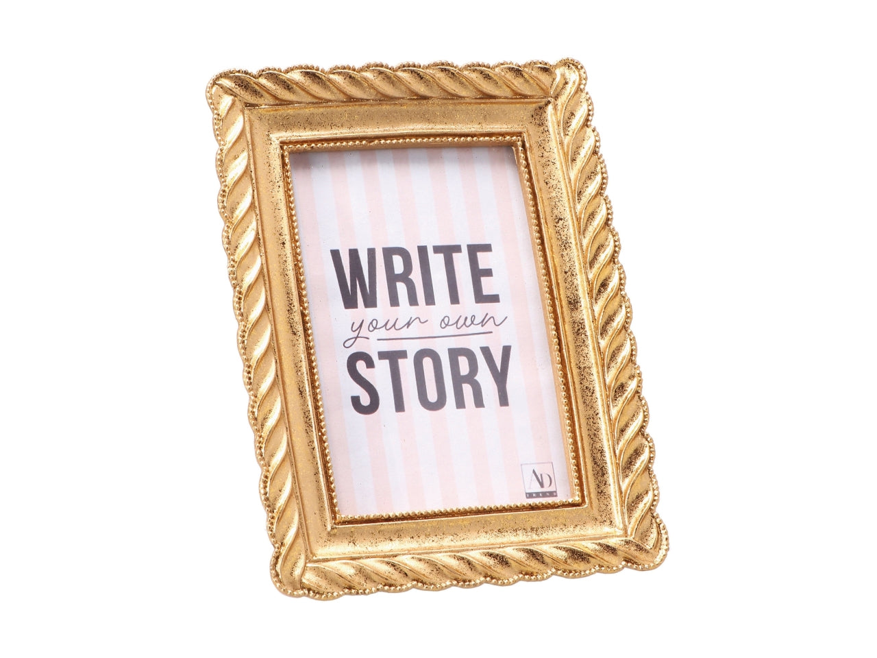 Portafoto in resina 10x15cm oro