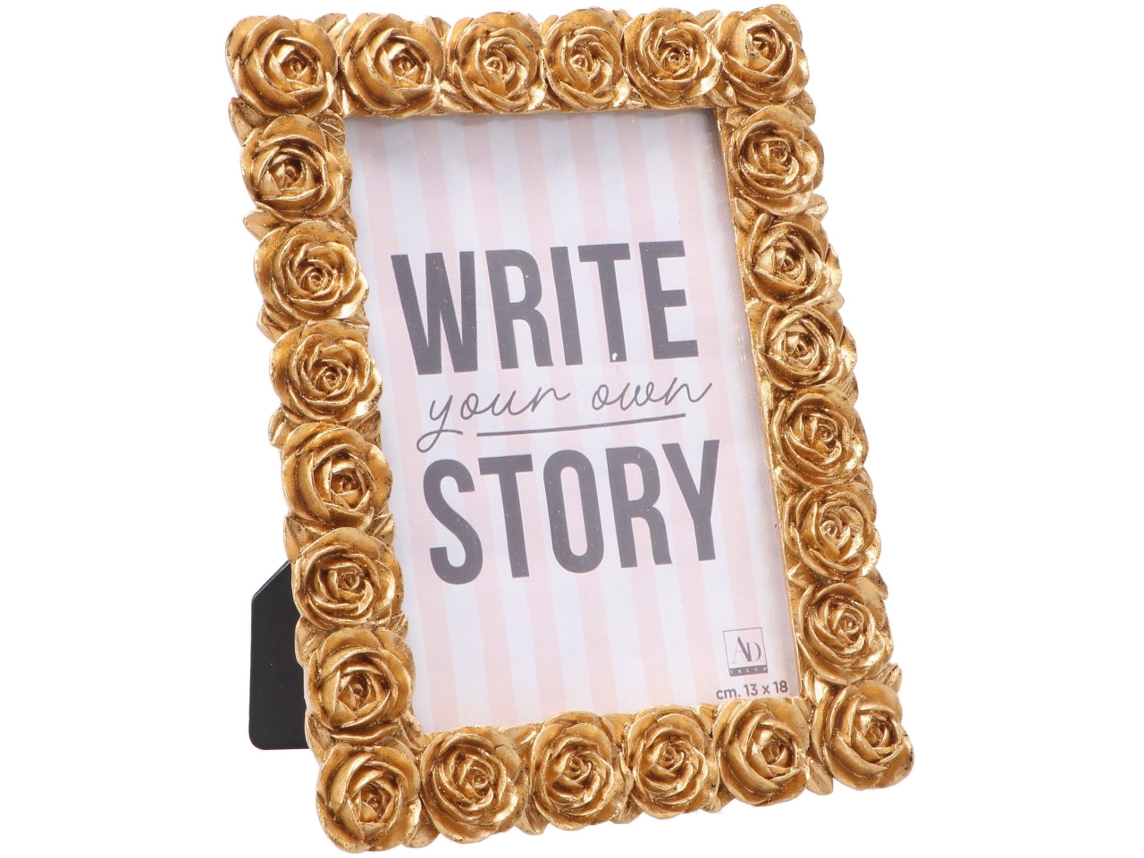 Portafoto in resina 13x18cm oro